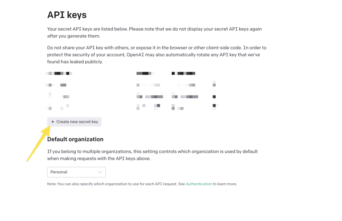 Api keys