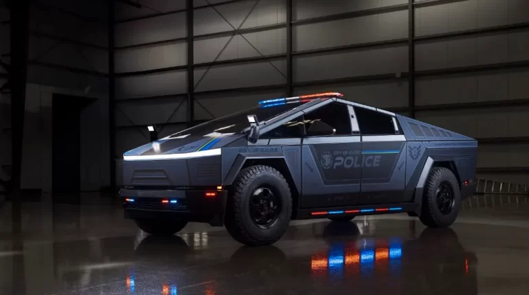 police tesla cybertruck